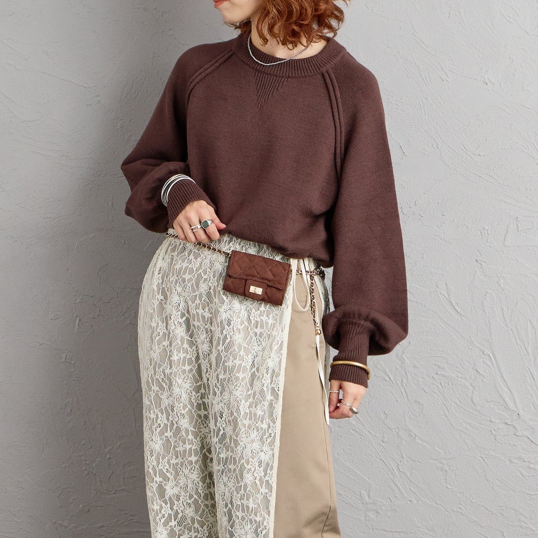 VELETTO [ヴェレット] フェイクスエードキルティングミニバッグ [SE-25040-SU] DK.BROWN