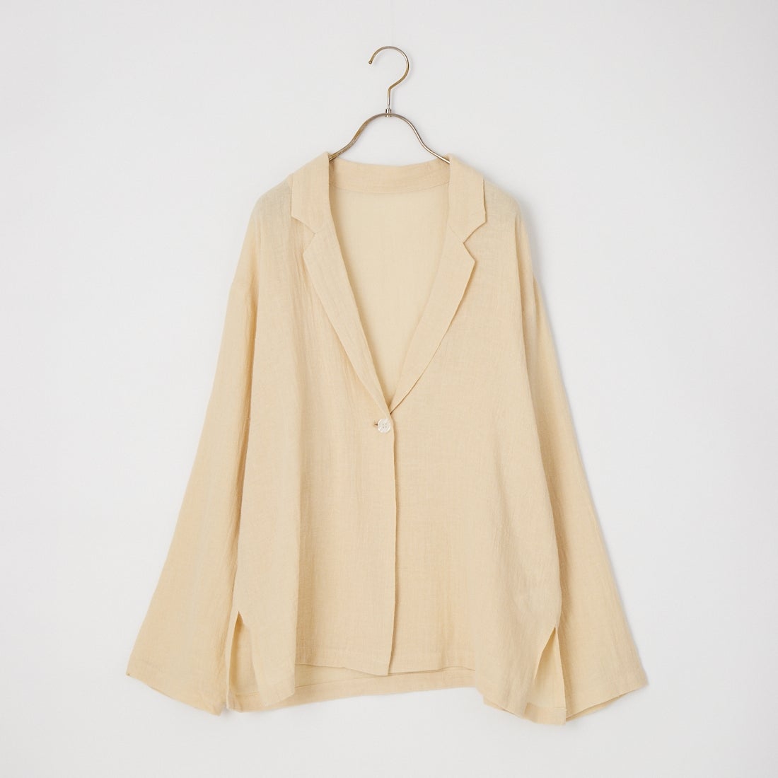 Jeans Factory Clothes [ジーンズファクトリークローズ] シアーリネンシャツジャケット [25781-NR] BEIGE
