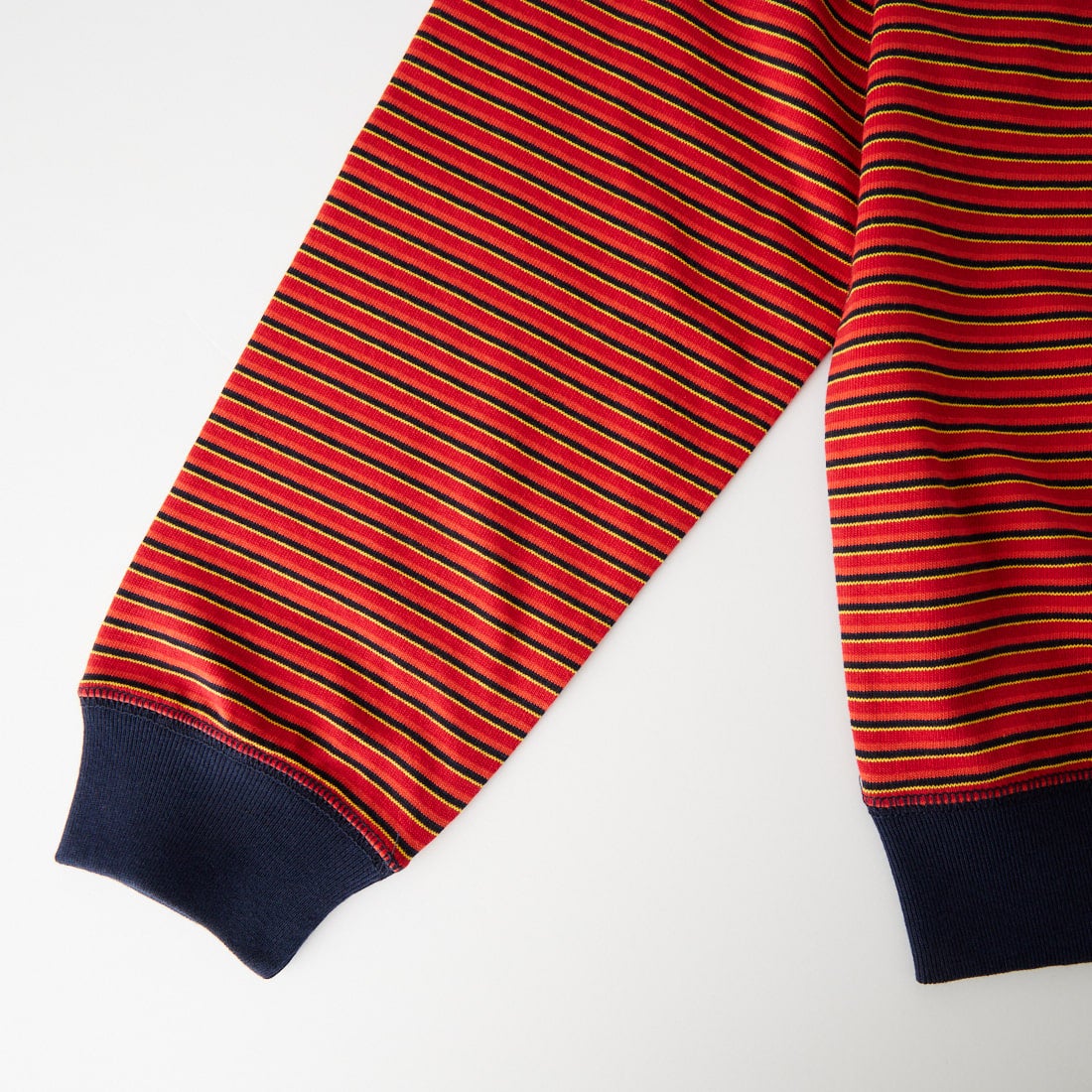DANTON [ダントン] ストライプ スウェットTシャツ [DT-C0203TCB] RD/NV/YE M