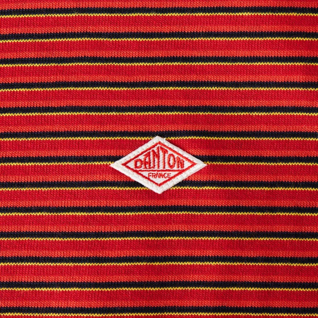 DANTON [ダントン] ストライプ スウェットTシャツ [DT-C0203TCB] RD/NV/YE M
