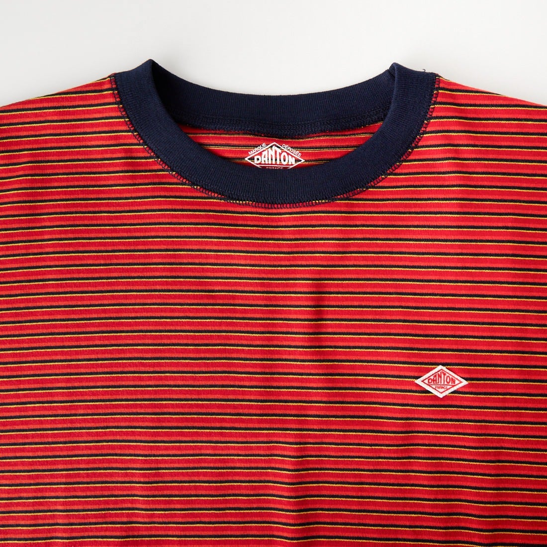 DANTON [ダントン] ストライプ スウェットTシャツ [DT-C0203TCB] RD/NV/YE M
