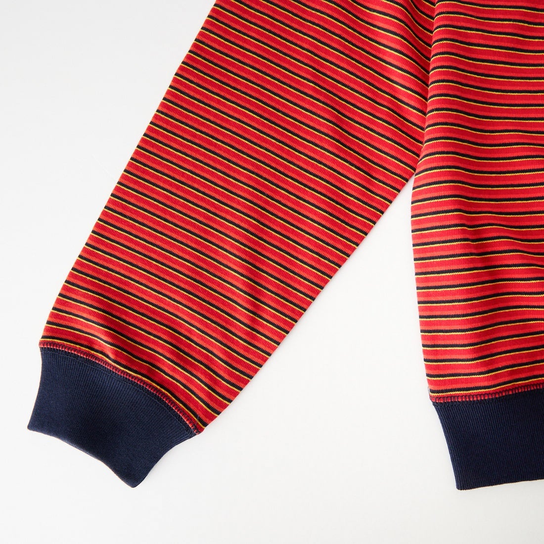 DANTON [ダントン] ストライプ スウェットTシャツ [DT-C0203TCB] RD/NV/YE M