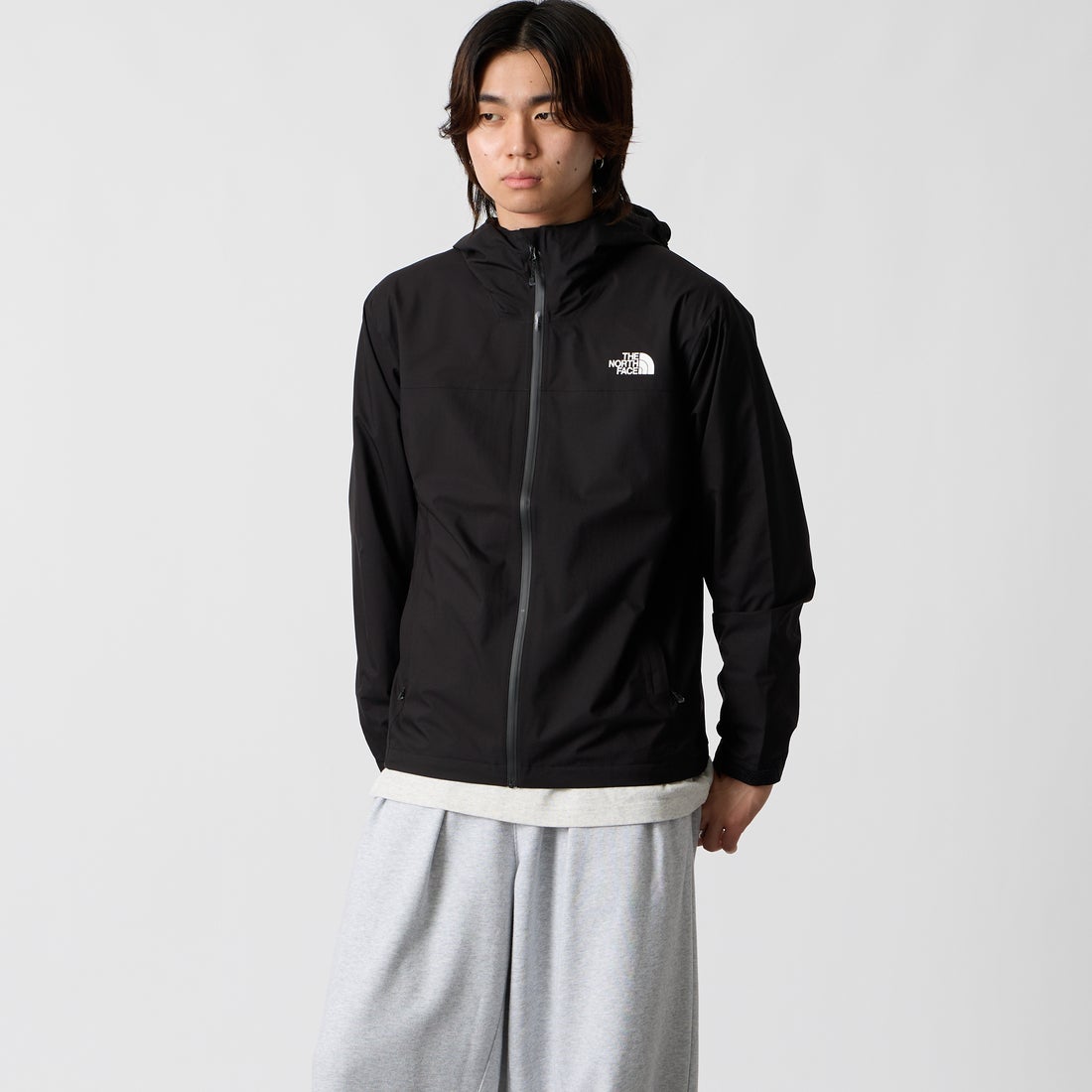 THE NORTH FTHE NORTH FACE [ザ ノースフェイス] ベンチャージャケット [NP62515] K &&モデル身長：177cm 着用サイズ：M&&ACE [ザ ノースフェイス] ベンチャージャケット [NP62515] K