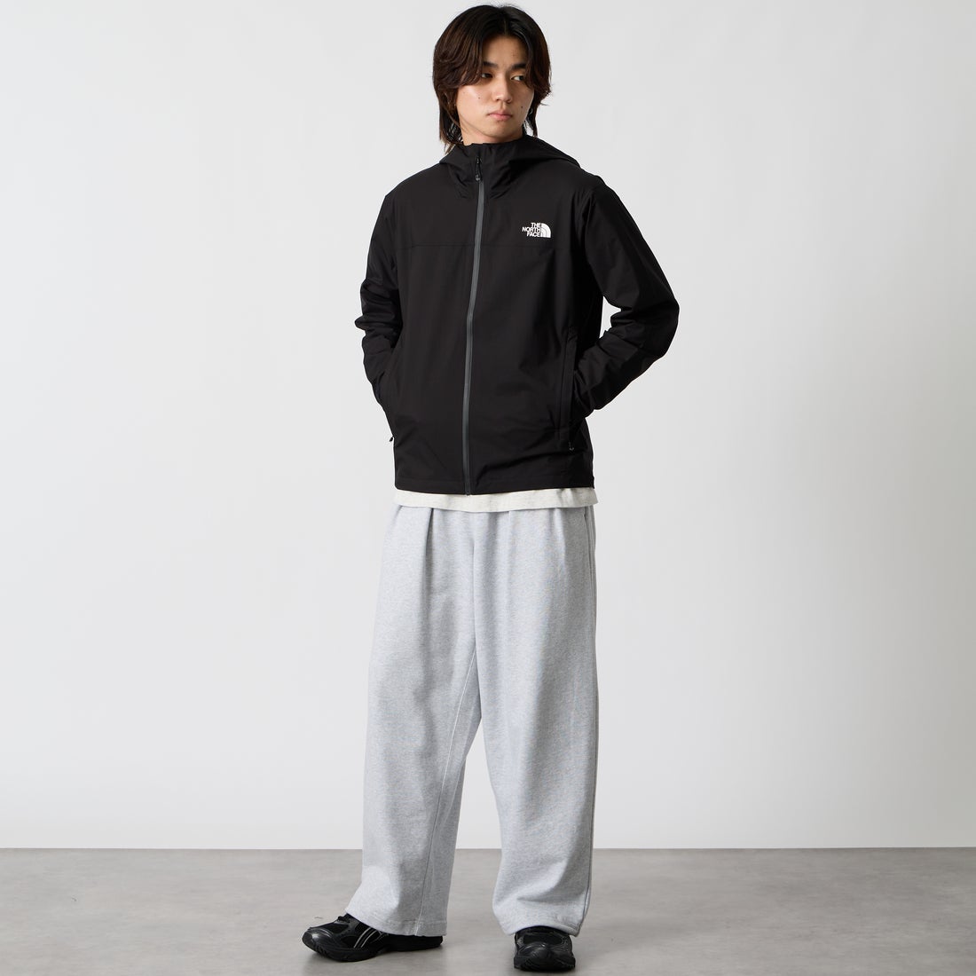 THE NORTH FACE [ザ ノースフェイス] ベンチャージャケット [NP62515] K &&モデル身長：177cm 着用サイズ：M&&