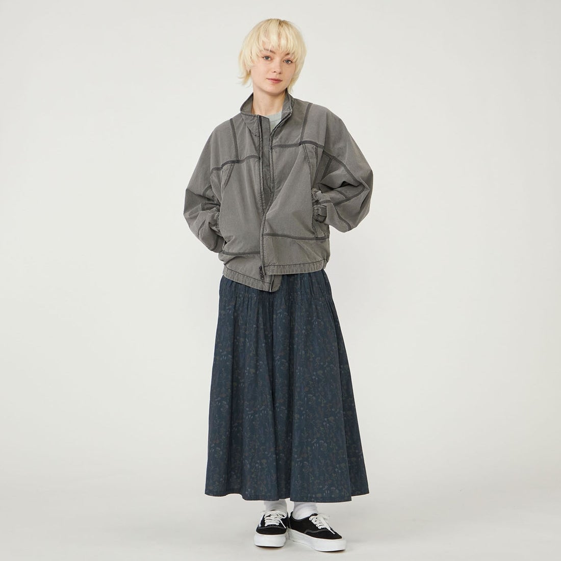 THE NORTH FACE PURPLE LABEL [ザ ノースフェイス パープルレーベル] コットンナイロンウェザー マウンテンウィンドジャケット [N26FA072] H GRAY