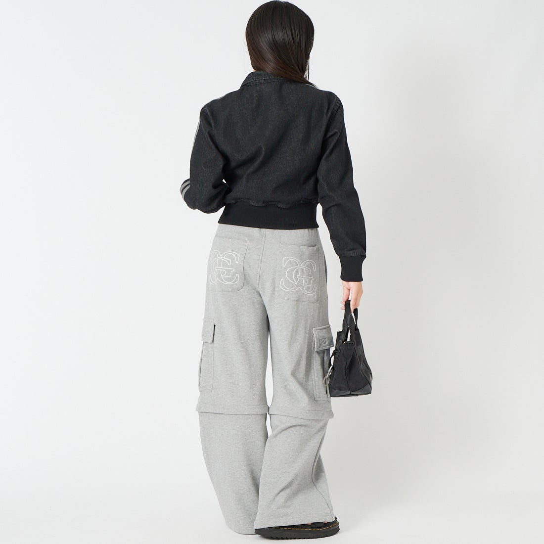 adidas Originals [アディダス オリジナルス] ファイヤーバード デニムトラックトップ [RO622] IB6917 &&モデル身長：162cm 着用サイズ：S&&