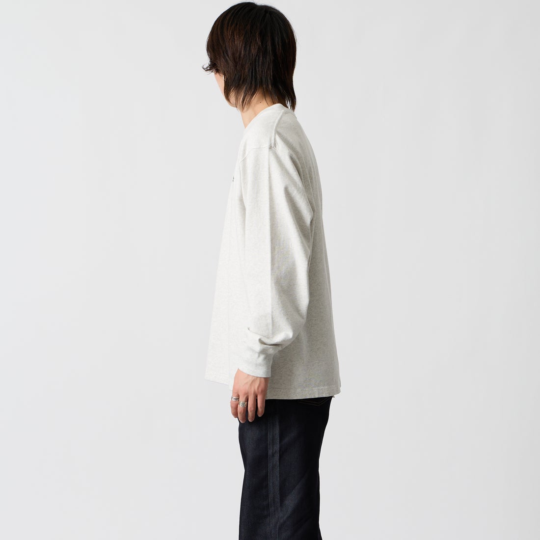 L.L.BEAN [エルエルビーン] Union ロングスリーブTシャツ [6475-5036] 19 BIRCH &&モデル身長：177cm 着用サイズ：M&&