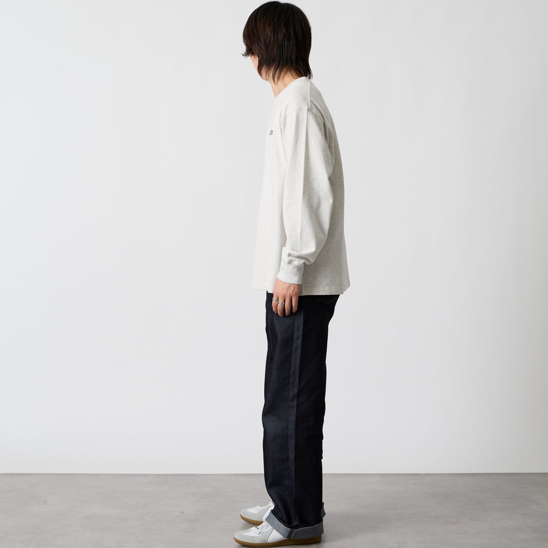 L.L.BEAN [エルエルビーン] Union ロングスリーブTシャツ [6475-5036] 19 BIRCH &&モデル身長：177cm 着用サイズ：M&&