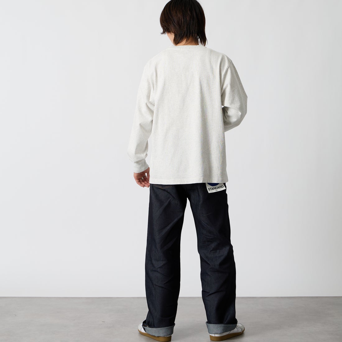 L.L.BEAN [エルエルビーン] Union ロングスリーブTシャツ [6475-5036] 19 BIRCH &&モデル身長：177cm 着用サイズ：M&&