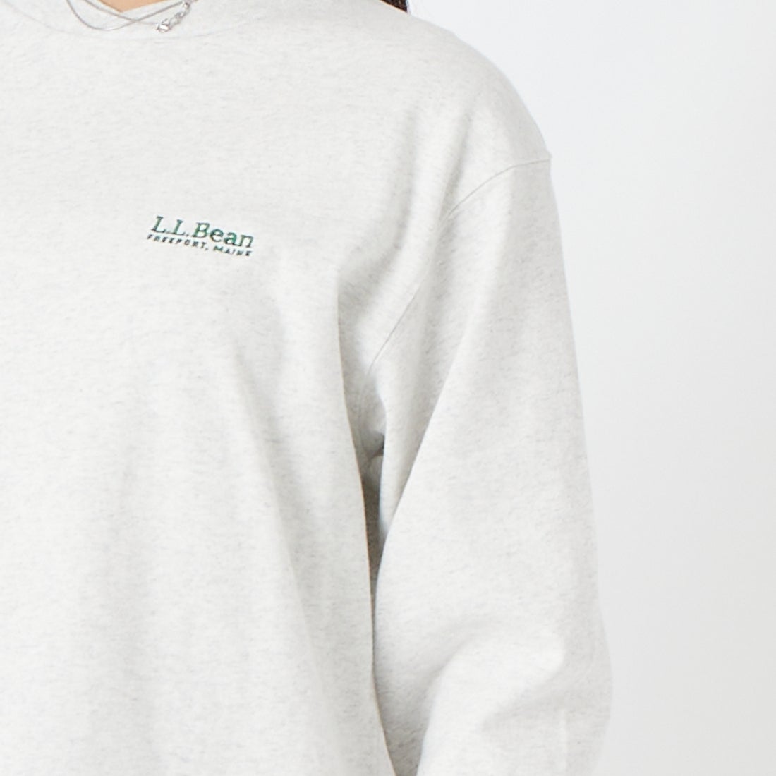 L.L.BEAN [エルエルビーン] Union ロングスリーブTシャツ [6475-5136] 19 BIRCH &&モデル身長：162cm 着用サイズ：M&&
