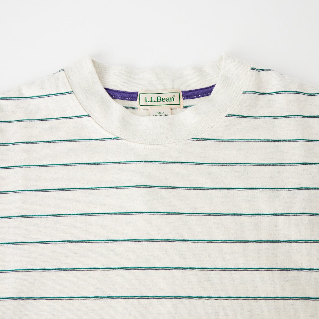 L.L.BEAN [エルエルビーン] Union ロングスリーブボーダーTシャツ [6475-5038] 90 BIR/GRA