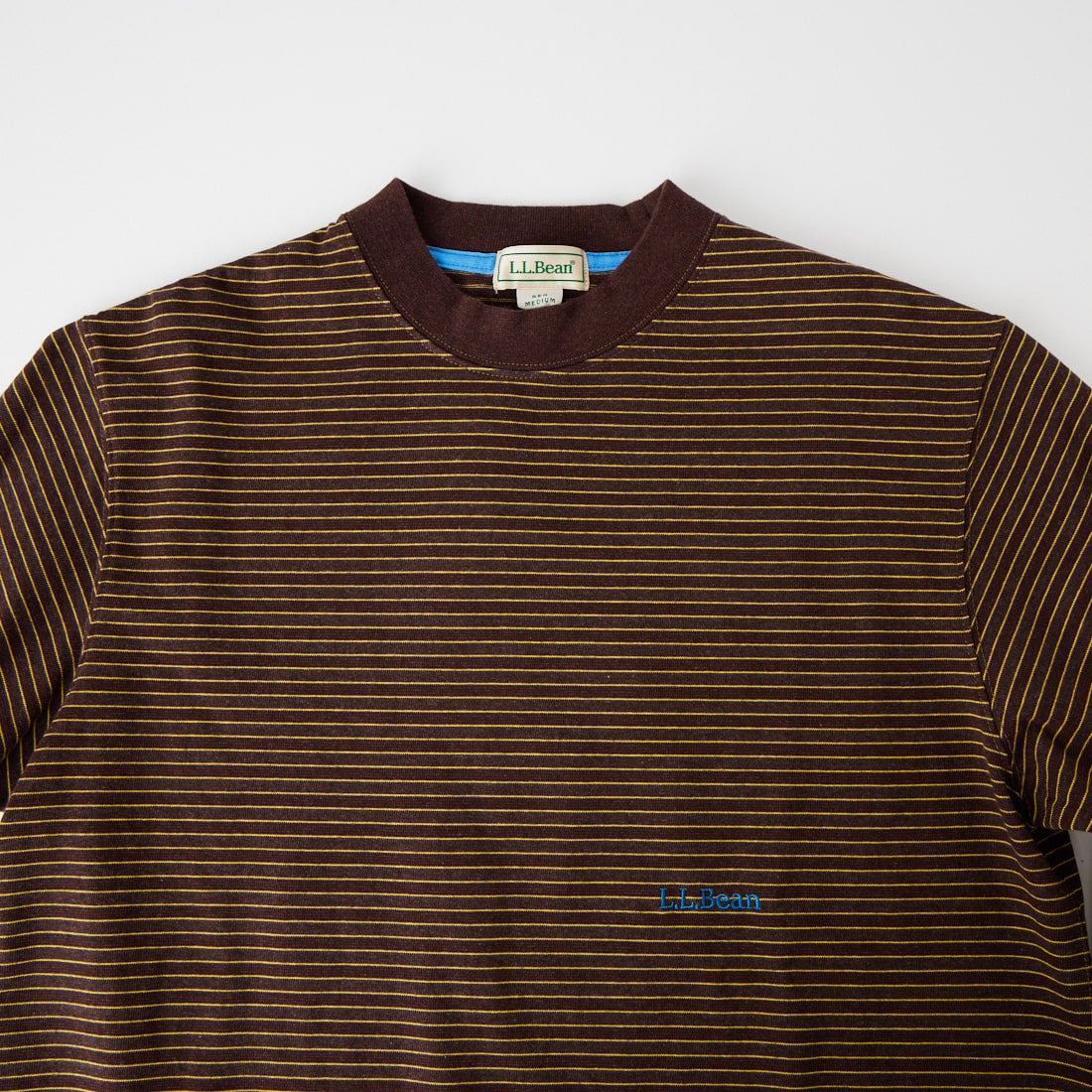 L.L.BEAN [エルエルビーン] Union ロングスリーブボーダーTシャツ [6475-5138] 92 BRN/YEL
