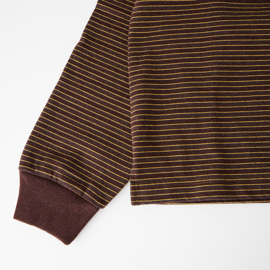 L.L.BEAN [エルエルビーン] Union ロングスリーブボーダーTシャツ [6475-5138] 92 BRN/YEL