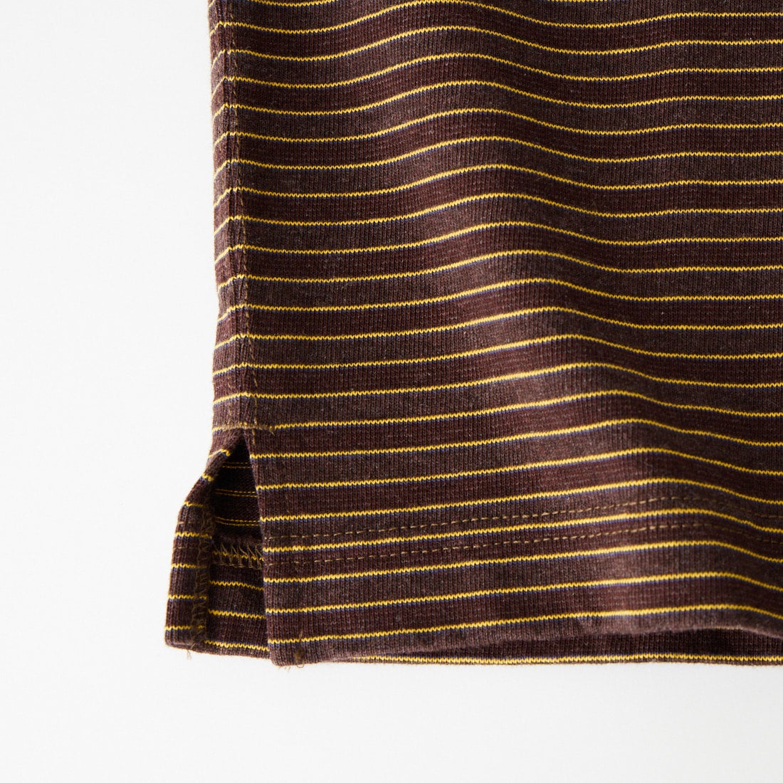 L.L.BEAN [エルエルビーン] Union ロングスリーブボーダーTシャツ [6475-5138] 92 BRN/YEL