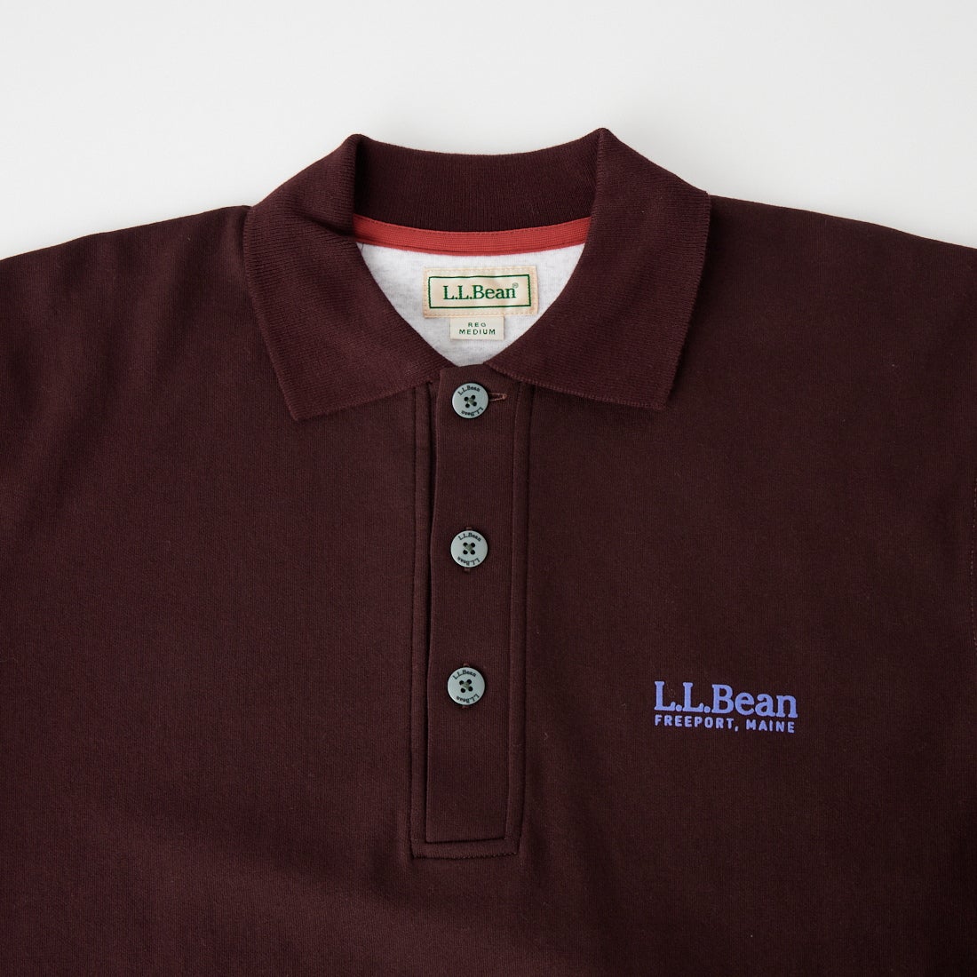 L.L.BEAN [エルエルビーン] PORTAGE ポロスウェット [6475-5142] 13 MAHOGAN