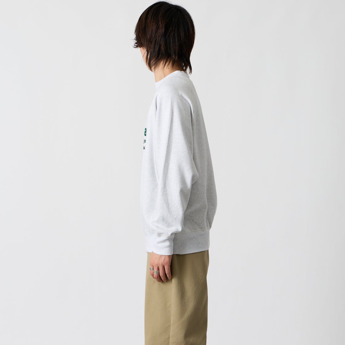 L.L.BEAN [エルエルビーン] PORTAGE クルーネックスウェット [6475-5039] 19 BIRCH &&モデル身長：177cm 着用サイズ：M&&