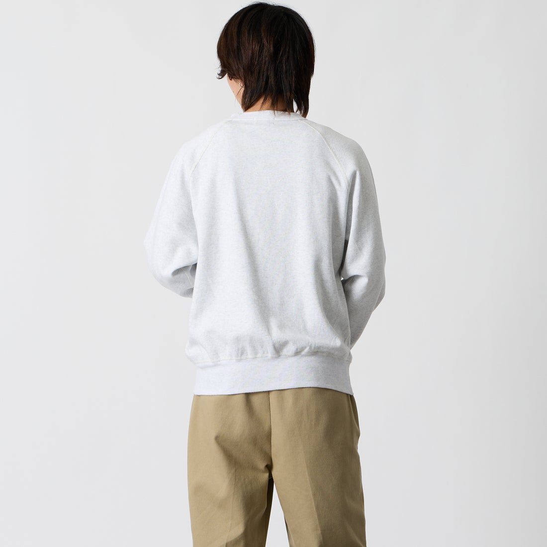 L.L.BEAN [エルエルビーン] PORTAGE クルーネックスウェット [6475-5039] 19 BIRCH &&モデル身長：177cm 着用サイズ：M&&