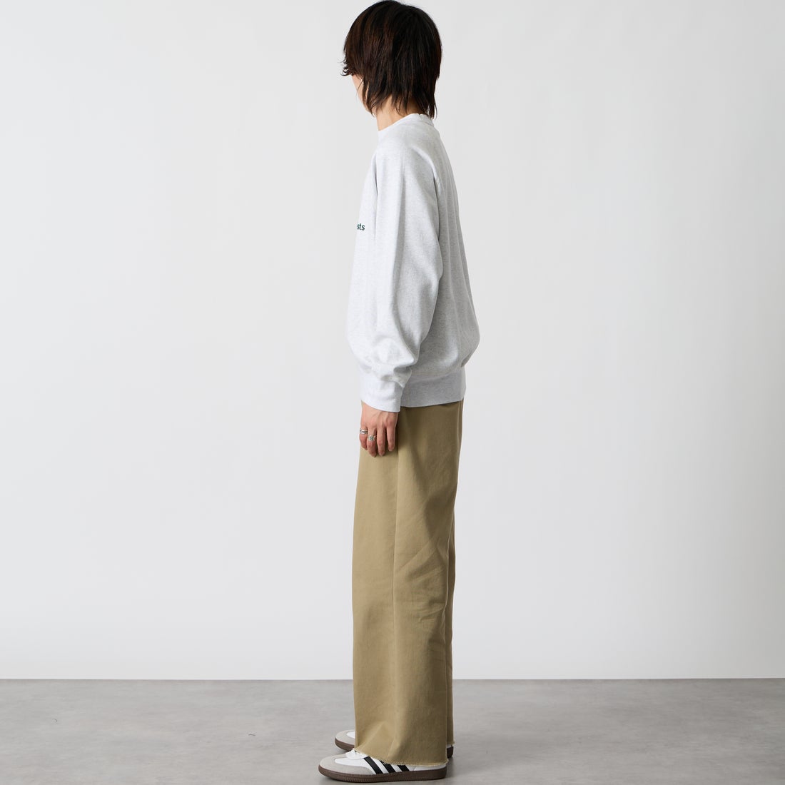L.L.BEAN [エルエルビーン] PORTAGE クルーネックスウェット [6475-5039] 19 BIRCH &&モデル身長：177cm 着用サイズ：M&&ルエルビーン] PORTAGE クルーネックスウェット [6475-5039] 67 NAVY