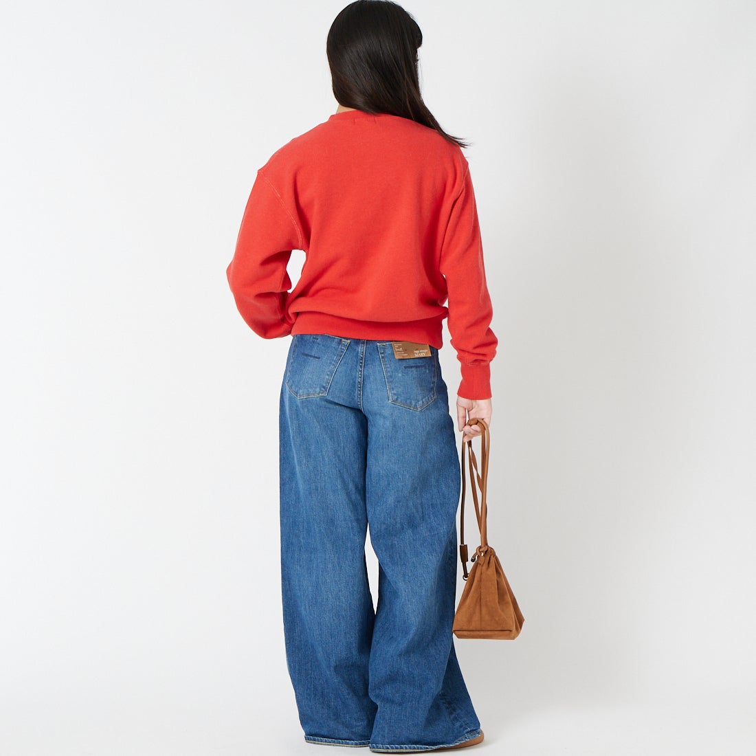 L.L.BEAN [エルエルビーン] SMITHFIELD クルーネックスウェット [6475-5143] 01 T.CRIMS &&モデル身長：162cm 着用サイズ：M&&