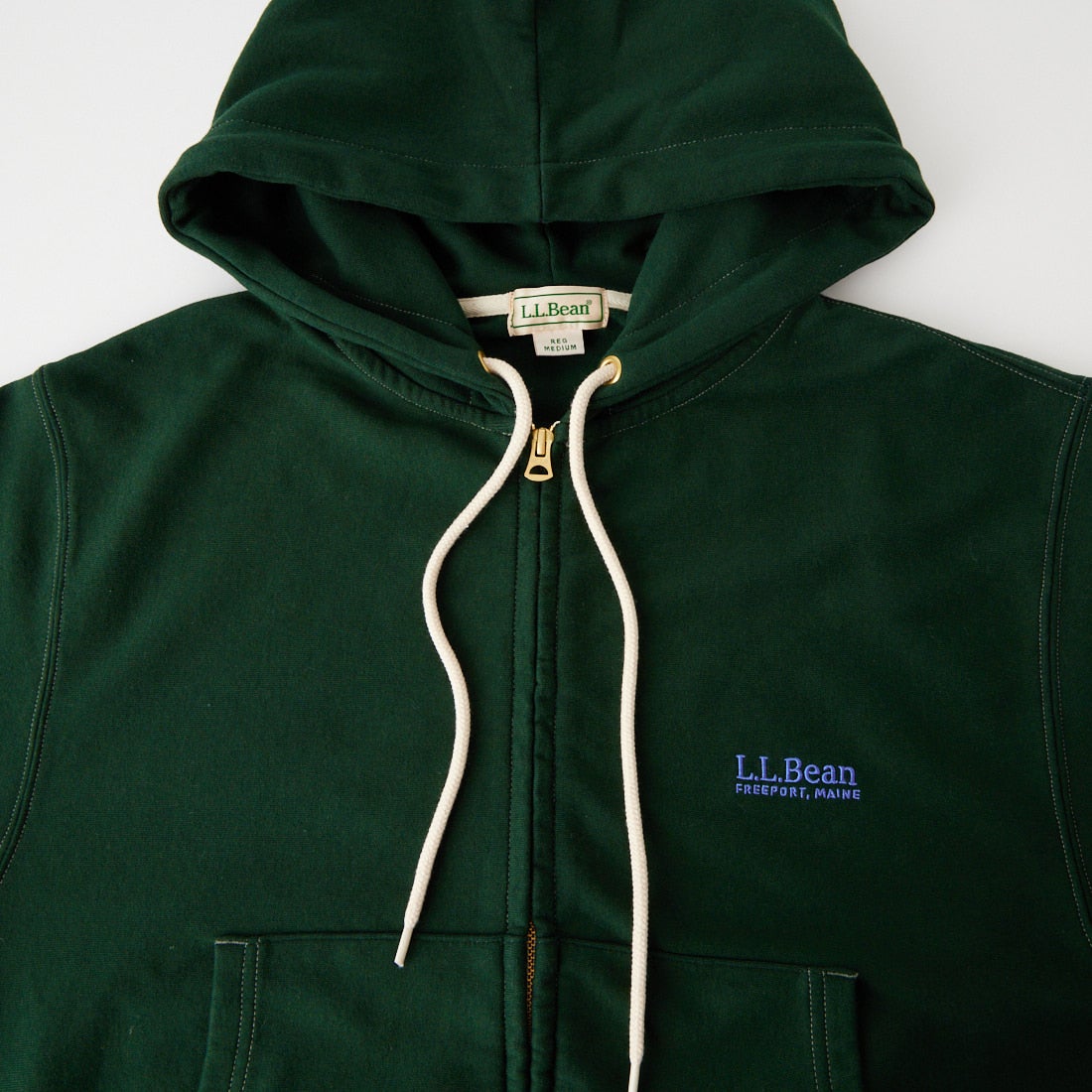 L.L.BEAN [エルエルビーン] PORTAGE フルジップフーデッドスウェット [6475-5040] 42 D.PINE