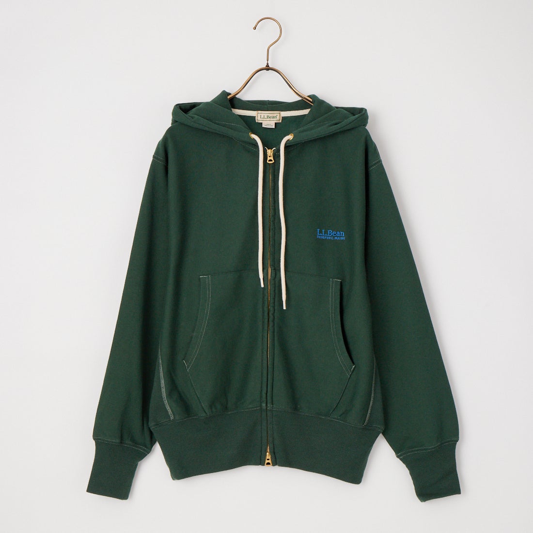 L.L.BEAN [エルエルビーン] PORTAGE フルジップフーデッドスウェット [6475-5040] 42 D.PINE