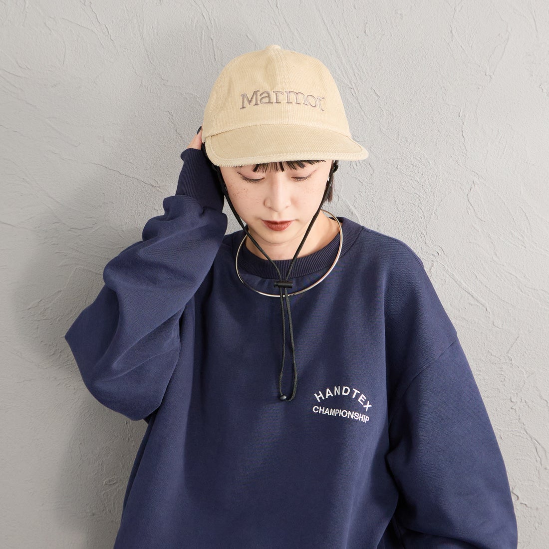 Marmot [マーモット] 別注 ブランドロゴ コーデュロイロングビルキャップ [MTFW26UHG360IN-JF] NATURAL
