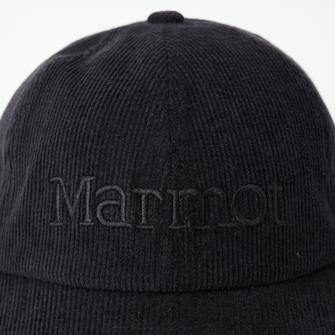 Marmot [マーモット] 別注 ブランドロゴ コーデュロイロングビルキャップ [MTFW26UHG360IN-JF] BLACK