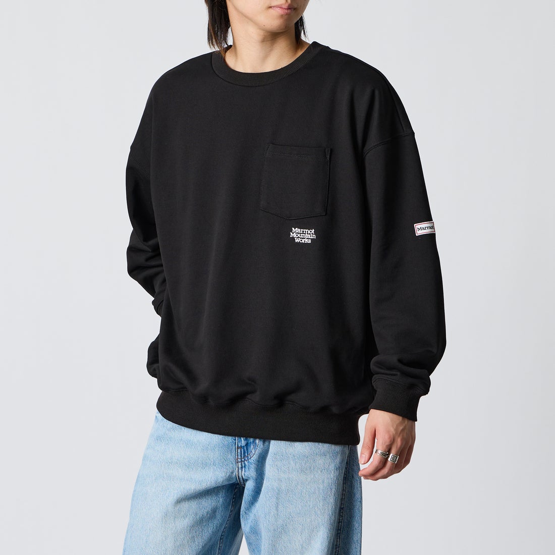BLACK&&モデル身長：177cm 着用サイズ：L&&