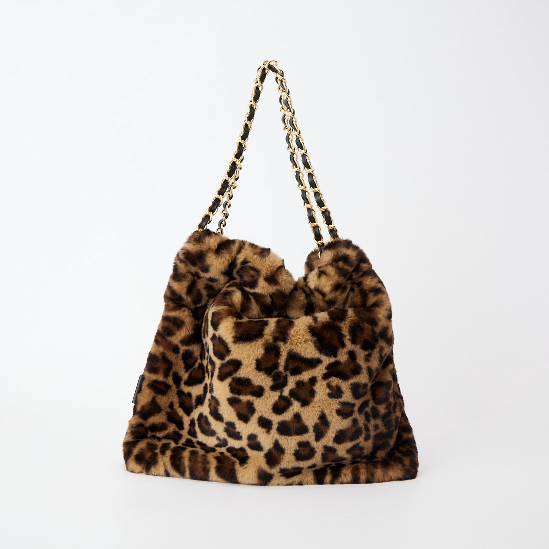 VIOLAd'ORO [ヴィオラドーロ] ELMO エコファーチェーンバッグ [V-9063] LEOPARD