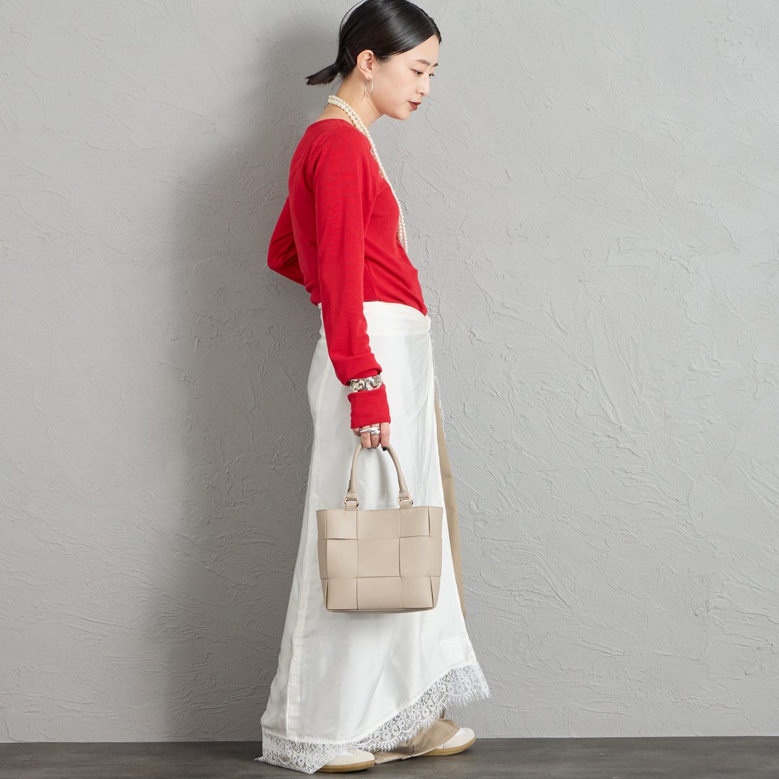 CACHELLIE [カシェリエ] PUメッシュ4WAYトートバッグ [C8916] BEIGE