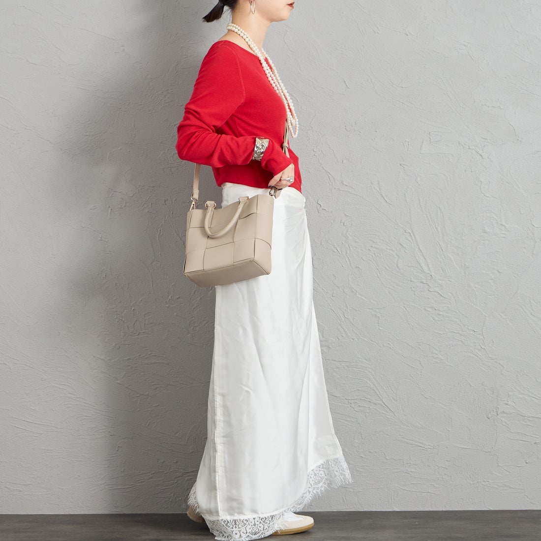 CACHELLIE [カシェリエ] PUメッシュ4WAYトートバッグ [C8916] BEIGE