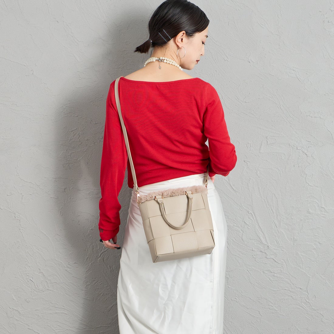 CACHELLIE [カシェリエ] PUメッシュ4WAYトートバッグ [C8916] BEIGE