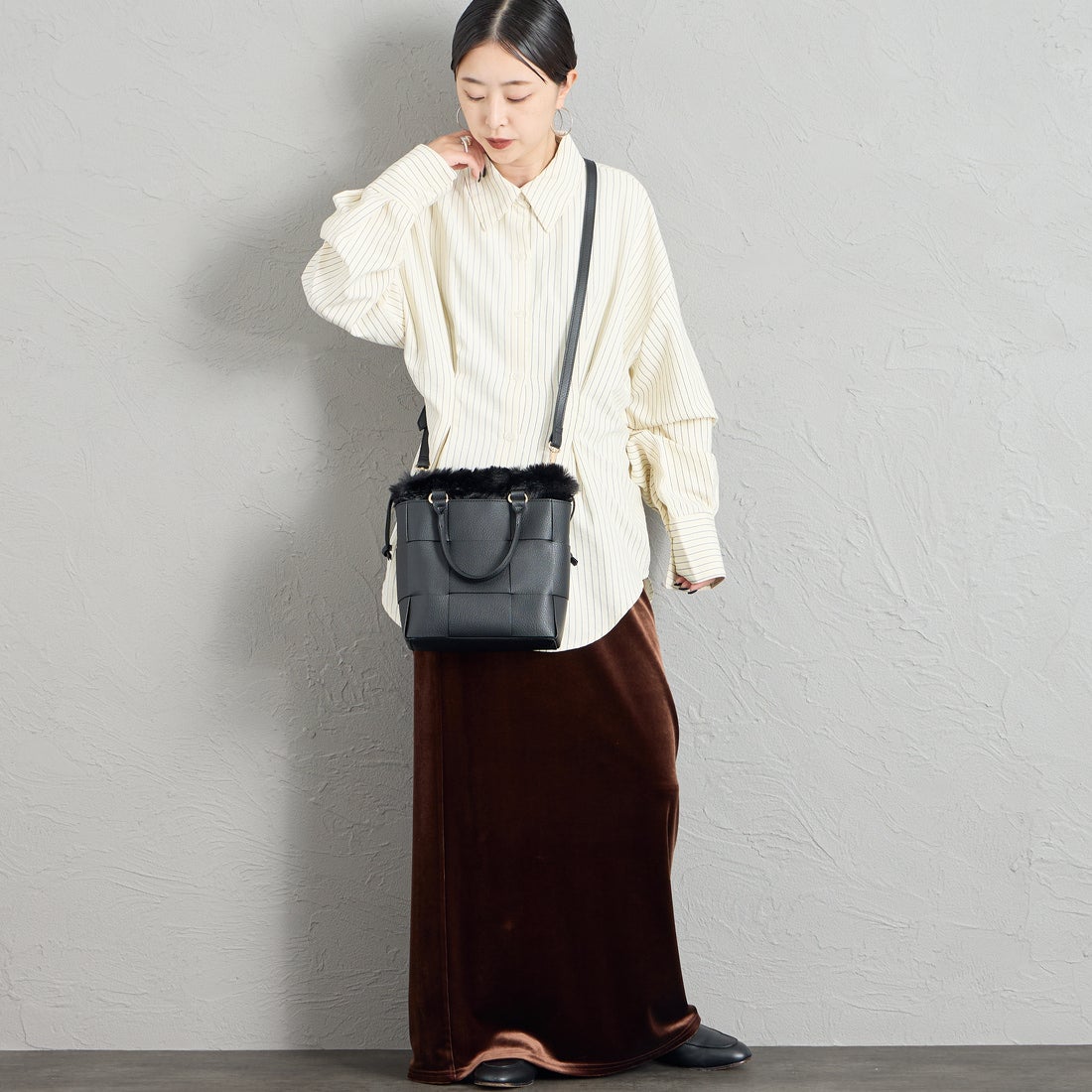 CACHELLIE [カシェリエ] PUメッシュ4WAYトートバッグ [C8916] BLACK