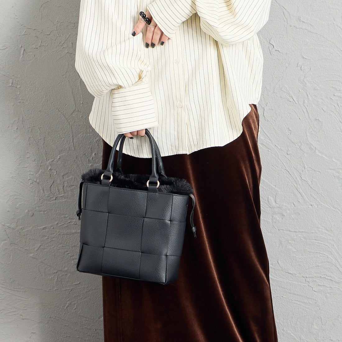 CACHELLIE [カシェリエ] PUメッシュ4WAYトートバッグ [C8916] BLACK
