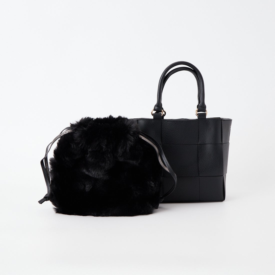 CACHELLIE [カシェリエ] PUメッシュ4WAYトートバッグ [C8916] BLACK