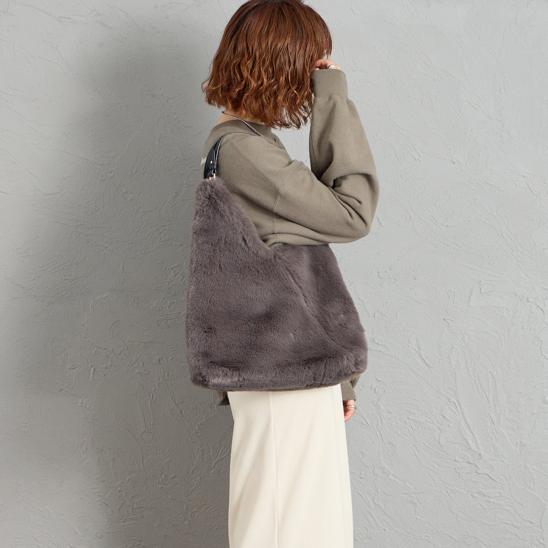 CACHELLIE [カシェリエ] トライアングルファートートバッグ [C8917] GRAY