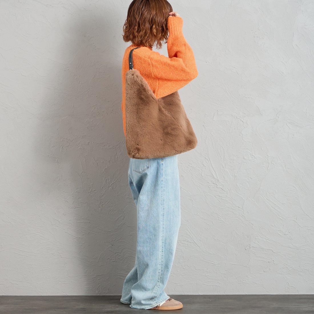 CACHELLIE [カシェリエ] トライアングルファートートバッグ [C8917] BROWN