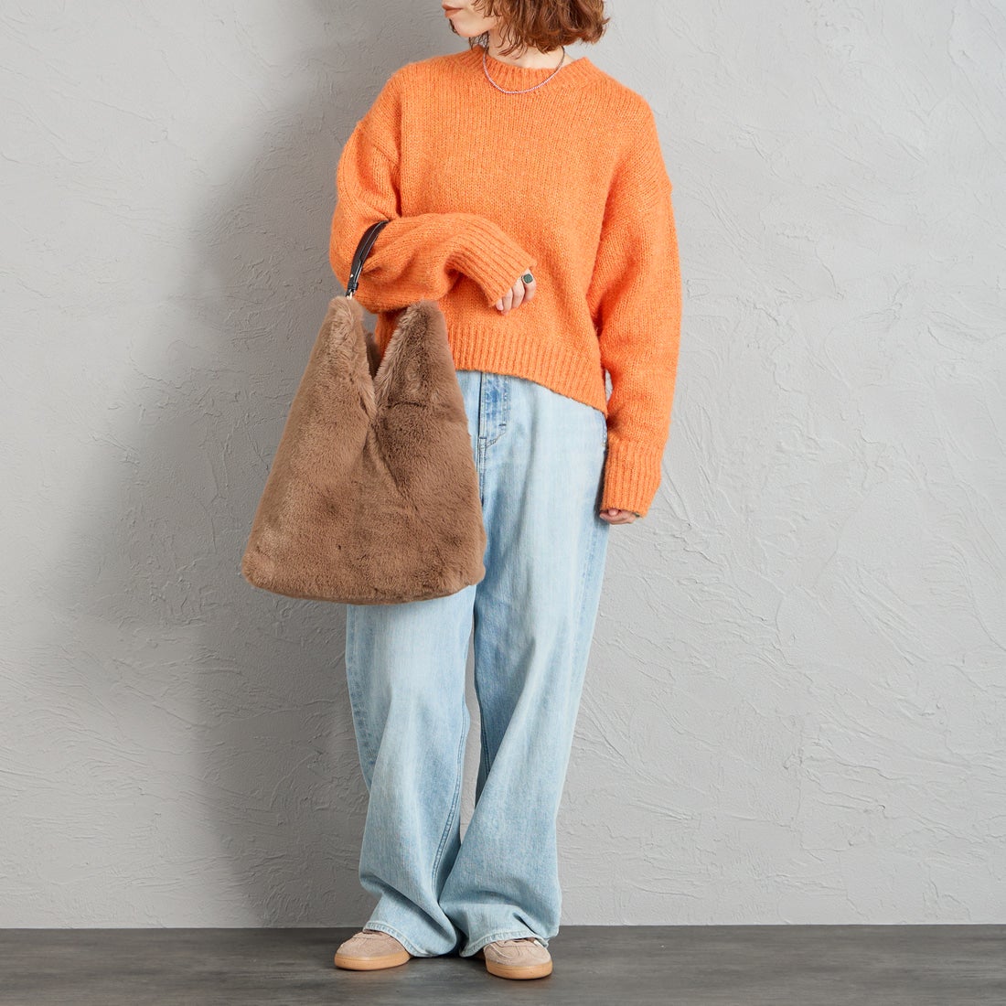 CACHELLIE [カシェリエ] トライアングルファートートバッグ [C8917] BROWN