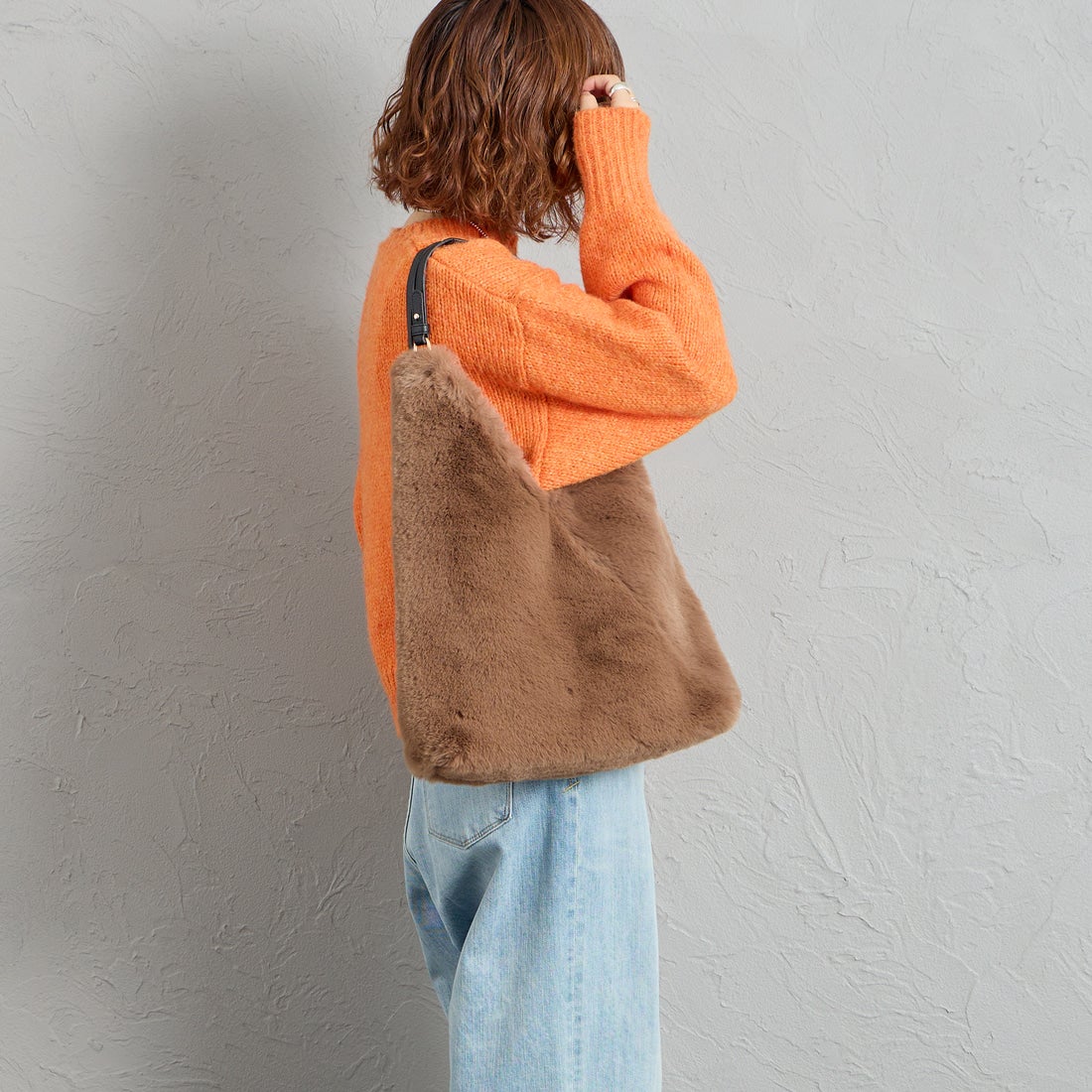 CACHELLIE [カシェリエ] トライアングルファートートバッグ [C8917] BROWN