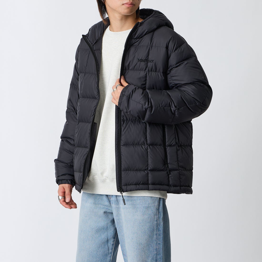 BLACK&&モデル身長：177cm 着用サイズ：L&&