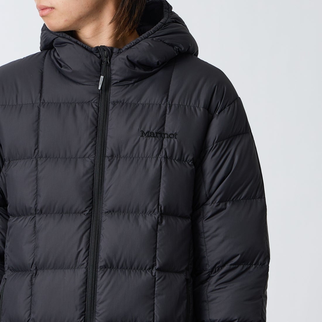 Marmot [マーモット] 別注 フード付き ライトダウンジャケット [MTFW26UDW328IN-JF] BLACK