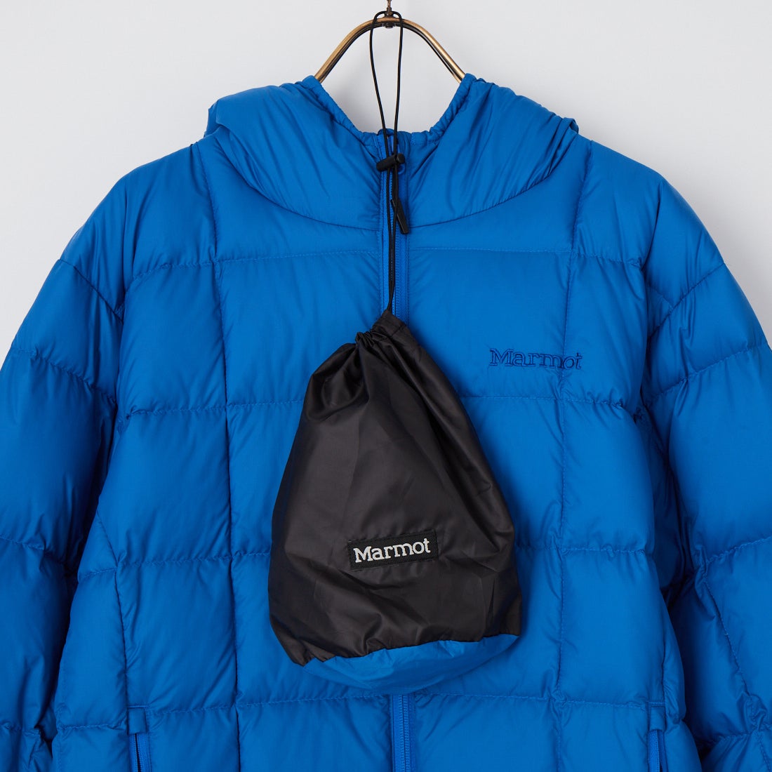 Marmot [マーモット] 別注 フード付き ライトダウンジャケット [MTFW26UDW328IN-JF] BLUE