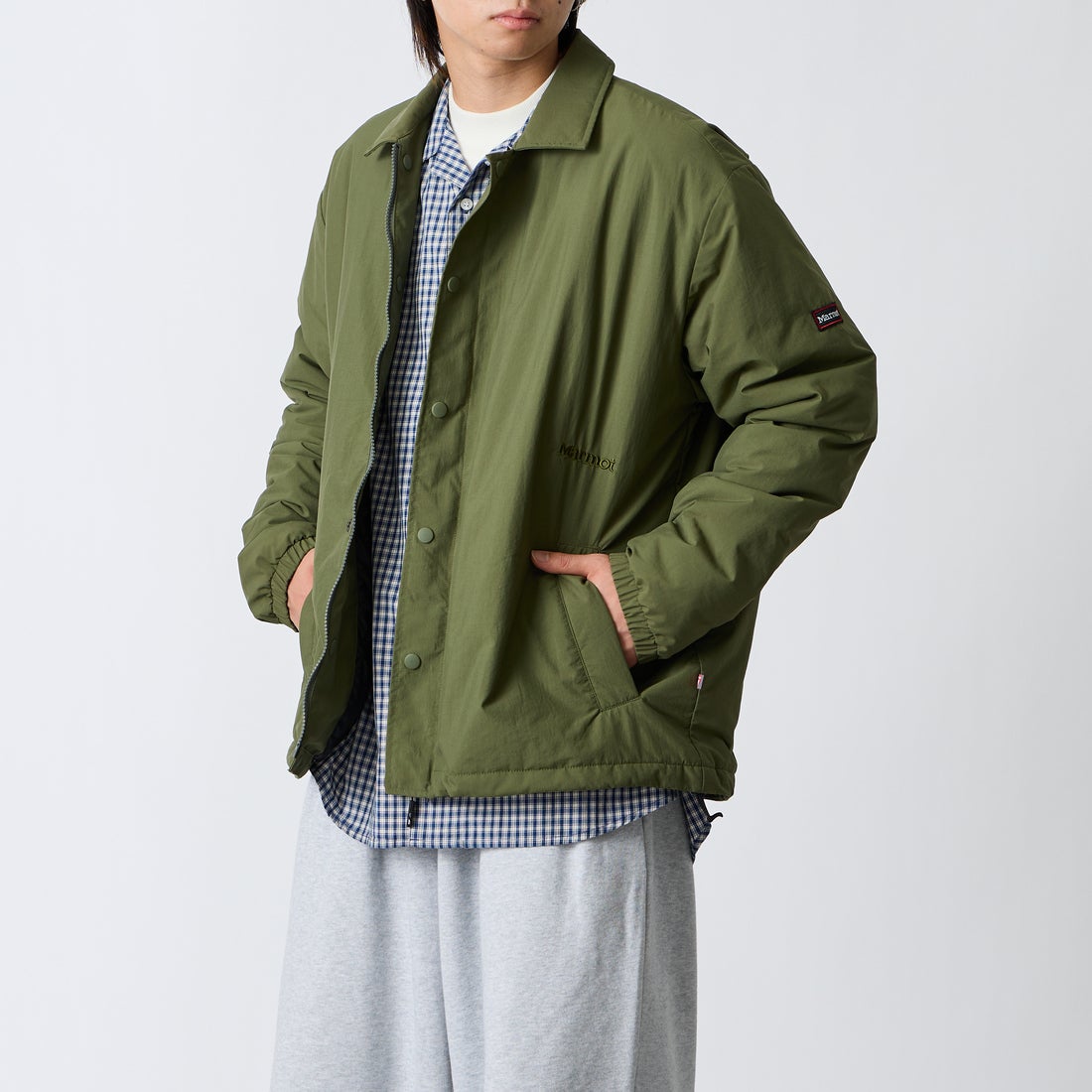 KHAKI&&モデル身長：177cm 着用サイズ：L&&