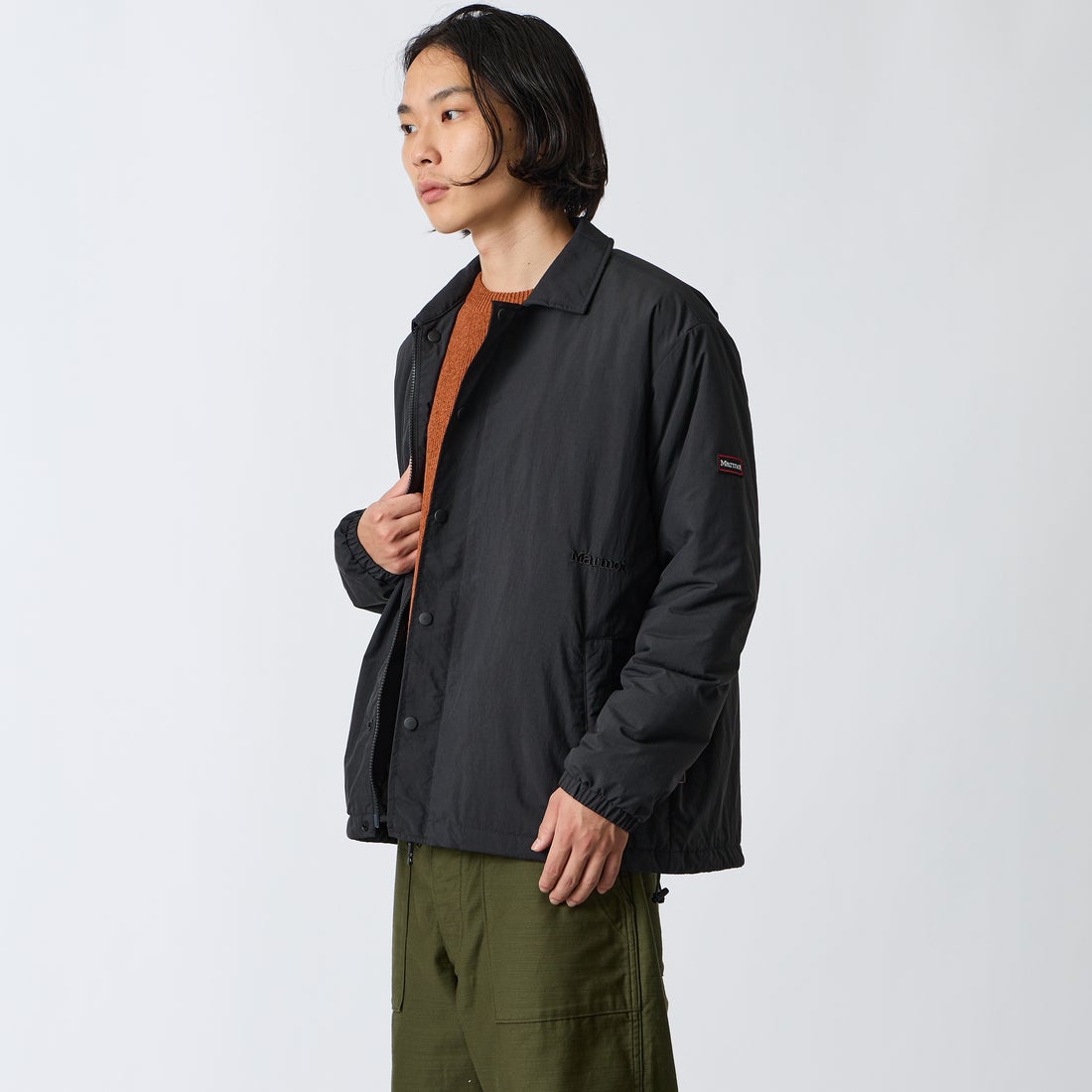 BLACK&&モデル身長：175cm 着用サイズ：M&&