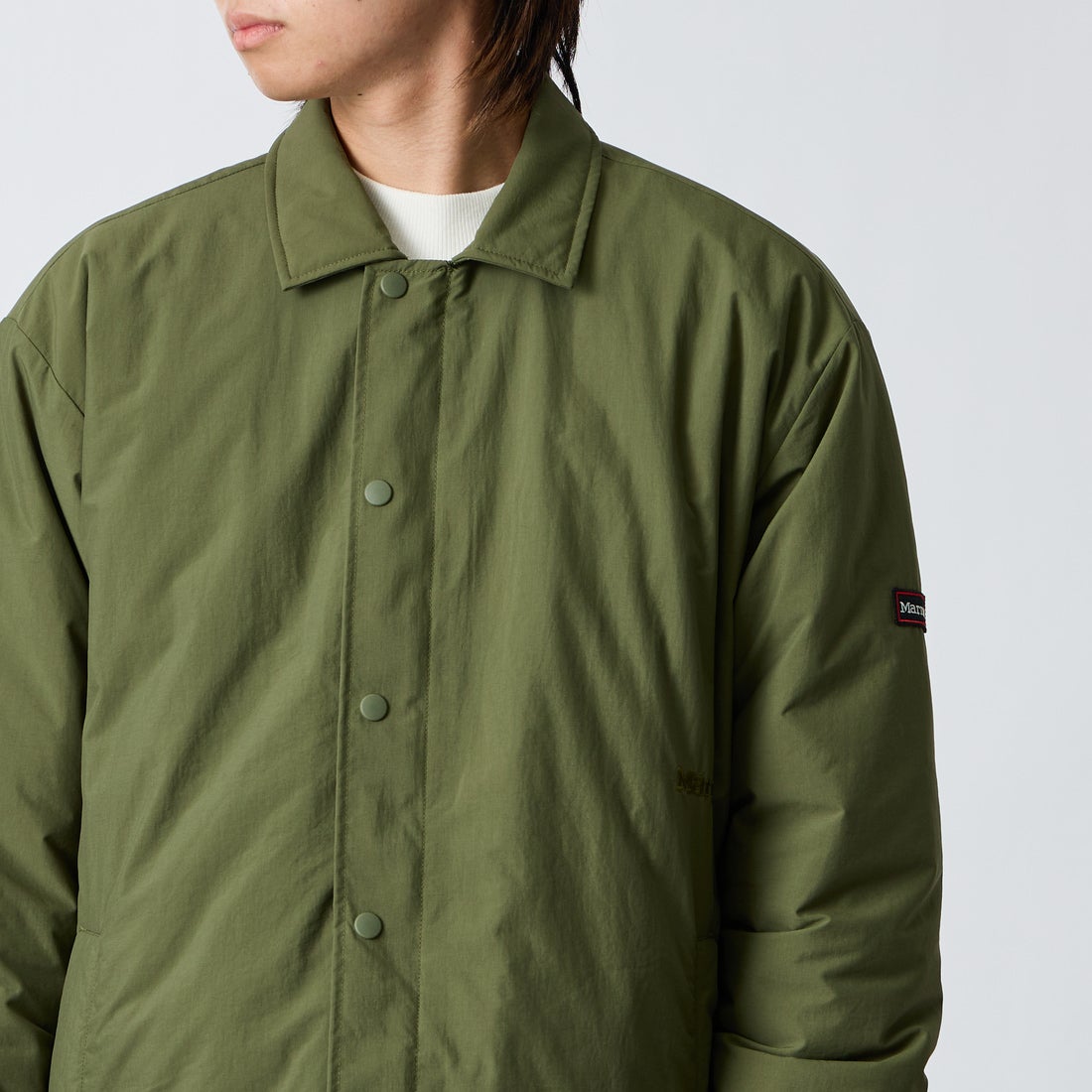 Marmot [マーモット] 別注 プリマロフト 中綿入りコーチジャケット [MTFW26UJK327IN-JF] KHAKI