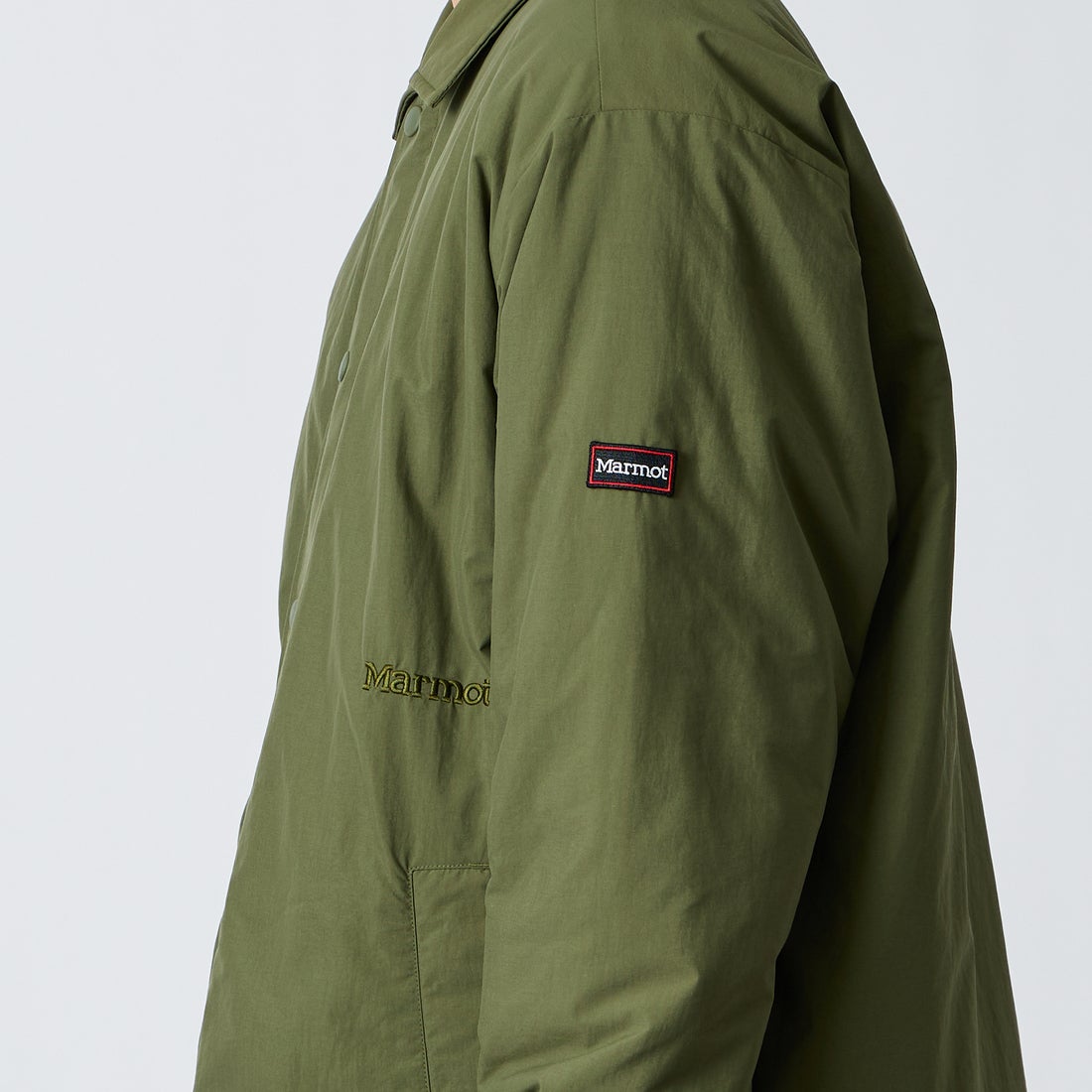 Marmot [マーモット] 別注 プリマロフト 中綿入りコーチジャケット [MTFW26UJK327IN-JF] KHAKI