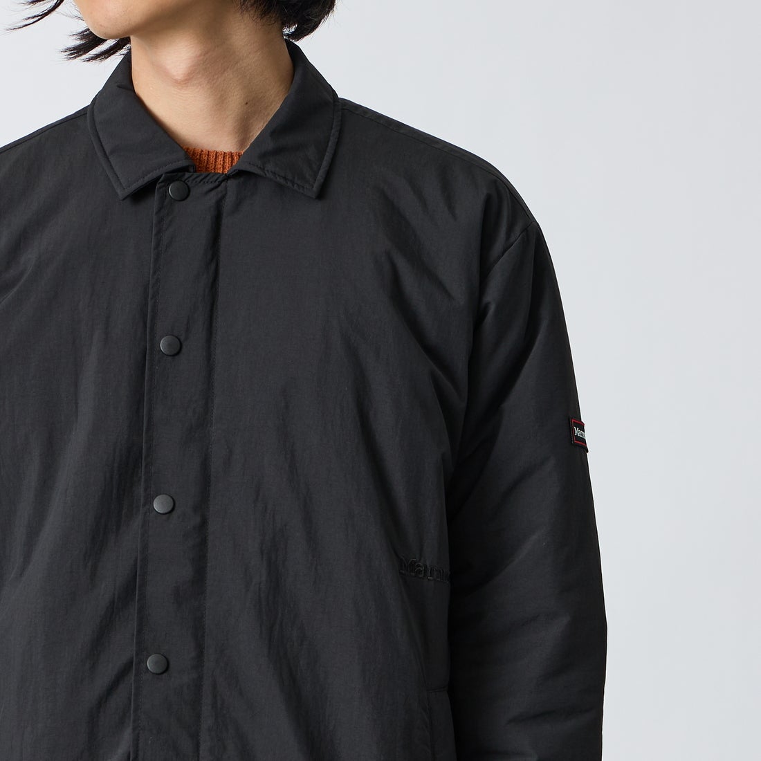 Marmot [マーモット] 別注 プリマロフト 中綿入りコーチジャケット [MTFW26UJK327IN-JF] BLACK