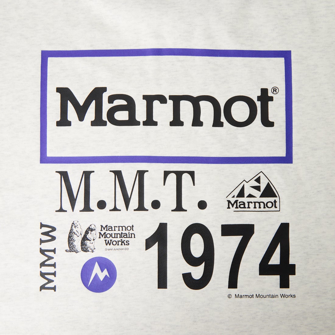 Marmot [マーモット] 別注 ヒストリーロゴ バックプリントスウェット [MTFW26USW332IN-JF] ASH GRAY