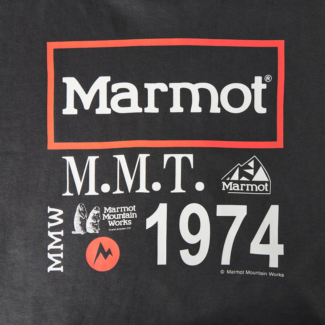 Marmot [マーモット] 別注 ヒストリーロゴ バックプリントスウェット [MTFW26USW332IN-JF] CHARCOAL