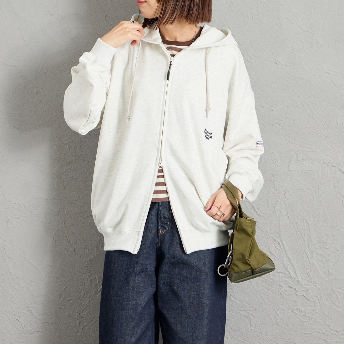 ASH GRAY&&モデル身長：159cm 着用サイズ：S&&
